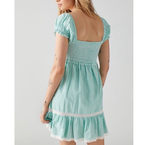 Urban Outfitters Marseille Gingham Smocked
Mini Dress - Picture 6 of 6